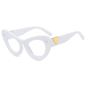 Nuovo arrivo Cat Eye blocco Computer montature per <span class=keywords><strong>occhiali</strong></span> Designer Fashion Big Frame Women Blue Light Filter Glasses - Product Image 6