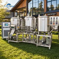 Équipement de brassage de bière artisanale, cuve sous pression en acier inoxydable 500L-3000L, contrôle automatique, multifonctionnel
