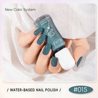 Vernis à ongles KUDAN brillant vert turquoise foncé, pelable, sans lampe, non toxique, pour manucure DIY à domicile, vente en gros