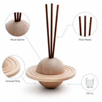 Diffuseur de parfum en bois personnalisé de 100 ml pour la décoration de la maison et les cadeaux