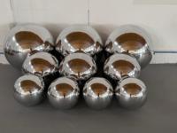 Boule miroir gonflable géante en PVC argenté, imperméable, pour événements promotionnels, festivals et publicité