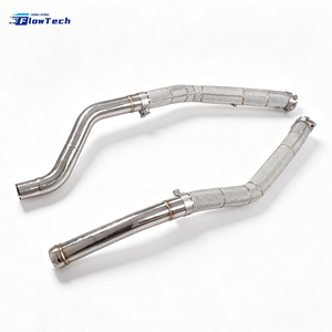 ชุดท่อลง FlowTech SS304 ประสิทธิภาพสูงสำหรับ Mercedes-Benz ML63 W167 5.5T V8 ราคาโรงงาน - Product Image 2