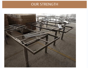 <span class=keywords><strong>Table</strong></span> à manger <span class=keywords><strong>ronde</strong></span> en aluminium pour extérieur Offre Spéciale extension imperméable résistante à la rouille <span class=keywords><strong>table</strong></span> à manger et chaises d'extérieur - Product Image 6