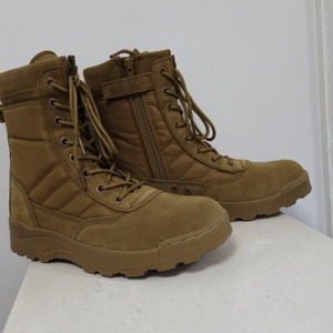 TSB09 Mens <b>Hiking</b> <b>Boots</b> High Top Tactical <b>Boots</b> Light Weight Breathable Non-slip Outdoor Work <b>Boots</b> for All Seasons - Product Image 3