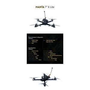 BNF F405โดรน FPV 7นิ้วพร้อมมอเตอร์60A ESC 2807 DJ1 O3แอร์ยูนิตแบบเร็ว6วินาทีระยะไกล & น้ำหนักบรรทุกหนัก RC Quadcopter - Product Image 1