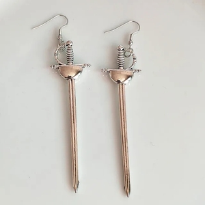 Creative <strong>Earrings</strong> Sword <strong>Earrings</strong> Men's Women's Fashion Jewelry Novelty Charm Mystery Gothic Gifts - Product Image 5