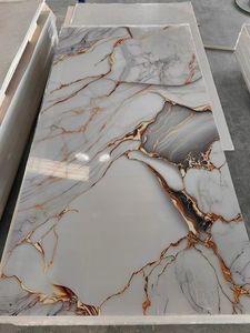 Feuille de plastique de type <span class=keywords><strong>marbre</strong></span> sans formaldéhyde, feuille de <span class=keywords><strong>PVC</strong></span> blanche, feuilles de plastique de <span class=keywords><strong>marbre</strong></span> pour l'intérieur, <span class=keywords><strong>plaque</strong></span> de décoration d'arrière-plan intérieur - Product Image 4