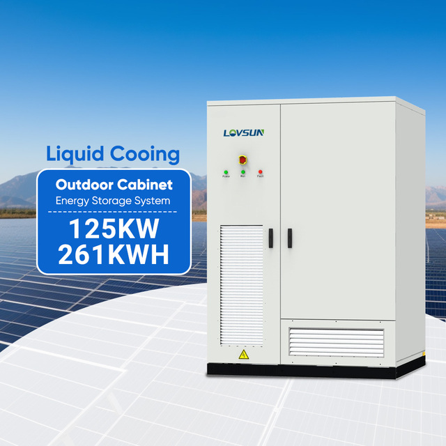 Lovsun 125kw Liquid-cooled Solar Energy Storage System With 261kwh Lithium Ion Battery on Off Grid Connection CE Certified