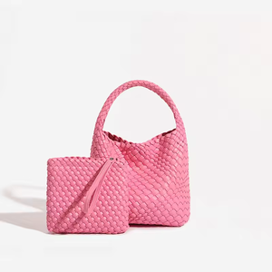 Bolso de hombro cruzado de moda para mujer, hecho a mano, impermeable, de PU, novedad 2025, estilo nicho, portátil, tipo cesta de verduras, con cadenas - Product Image 1