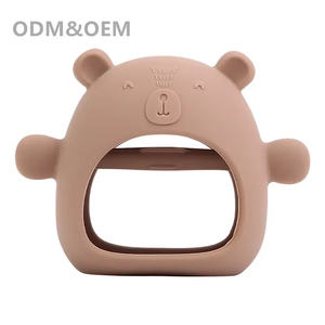 Mordedores de Silicona de Grado Alimenticio <span class=keywords><strong>para</strong></span> Bebés, con Forma de Animal Personalizada, Cadena <span class=keywords><strong>para</strong></span> Chupetes, Cuentas <span class=keywords><strong>para</strong></span> Masticar - Product Image 1