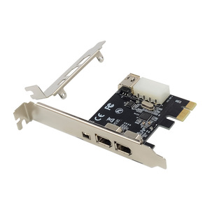 Carte de capture <span class=keywords><strong>FireWire</strong></span> <span class=keywords><strong>PCIe</strong></span> X1 VT6315 IEEE1394A 3+1 en stock - Product Image 2