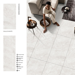California Ice 600x1200mm Glossy Polished Large Format Porcelain Floor And <b>Wall</b> Slab Tiles - Product Image 2