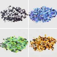 Moderne 5.8MM Mini Carré Forme Recycler Verre Mixte Couleur Mosaïque Tesserae Lâche Art Loisirs Artisanat Matériel DIY Accessoires