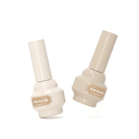 Flacon cosmétique en verre de 12 ml, forme unique nude, pour vernis gel UV, emballage vide pour vernis à ongles, OEM ODM