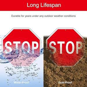 2024 segnali di avvertimento lenti di <span class=keywords><strong>Stop</strong></span> Street di vendita calda sono realizzati in alluminio riflettente resistente alla ruggine resistente agli agenti atmosferici - Product Image 4