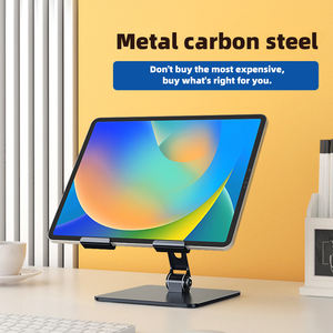 Supporto per Tablet da tavolo regolabile supporto da tavolo universale per cellulare supporto da tavolo in metallo supporto per telefono cellulare per iPhone <span class=keywords><strong>iPad</strong></span> - Product Image 4