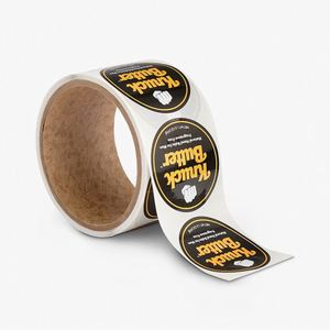 Personalized Product Private Custom Round Stickers Paper Vinyl Adhesive <b>Waterproof</b> Sticker <b>Label</b> Printing logo Sticker Roll - Product Image 2