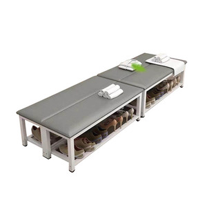 Chaise en <span class=keywords><strong>bois</strong></span> massif au style américain, avec repose-pieds, set pour chaussures - Product Image 4