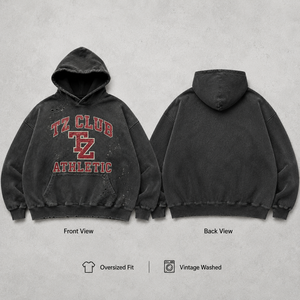 Sudadera con capucha vintage con lavado ácido y efecto desgastado, con cremallera y estampado <span class=keywords><strong>de</strong></span> camuflaje <span class=keywords><strong>de</strong></span> hojas, <span class=keywords><strong>de</strong></span> algodón grueso, estilo oversize urbano para hombre - Product Image 3