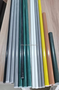 Poste de fibra de vidrio flexible y cónico gris de 8 pies x 3/8 pulgadas con protección UV y servicio de corte para soporte de olivos en agricultura - Product Image 4
