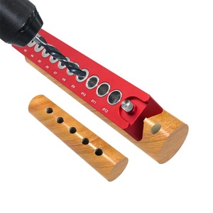 Gabarit de goujon de trou de poche pour le travail du bois Guide de perçage vertical à centrage automatique localisateur de trou de poinçon en alliage d'aluminium bricolage charpentier OEM - Product Image 2