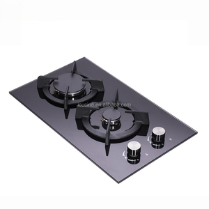 Table de cuisson à <span class=keywords><strong>gaz</strong></span> <span class=keywords><strong>encastrable</strong></span> 2 brûleurs en verre trempé et acier, allumage par pile, modèle <span class=keywords><strong>Domino</strong></span> - Product Image 4