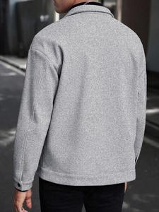 Abrigos Casuales de Moda para Hombre Otoño Invierno 2026, Chaqueta para Hombre con Cuello Camisero - Product Image 5
