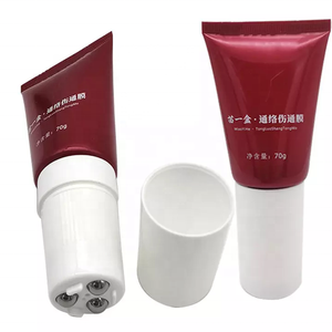 Tùy chỉnh sus316 thép không gỉ 100ml 3 con lăn bóng Applicator tin nhắn mỹ phẩm Ống bao bì cho làm săn chắc cổ điều trị - Product Image 1