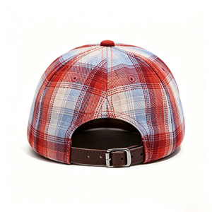 Casquette de baseball vintage à carreaux pour hommes et femmes, casquette rétro en flanelle avec broderie 3D, casquette décontractée ajustable style streetwear - Product Image 5