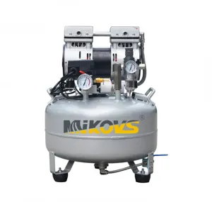 Silent 8bar 550w oilless Piston air compressor portable oil free Dental industrial compressors with 8 30 50L tank
