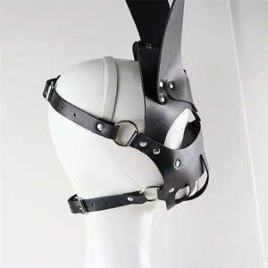 หน้ากากหนังสีดำเซ็กซี่สำหรับผู้ใหญ่ ใช้สำหรับกิจกรรมทางเพศ ปิดหน้าเต็มรูปแบบ พร้อมหูกระต่าย สำหรับงานปาร์ตี้ - Product Image 6