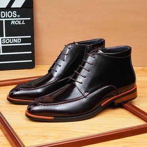 Botas Cortas de Cuero Genuino para Hombre de Alta Calidad, con Cordones, Ideales para Ocasiones Formales y de Negocios - Product Image 3