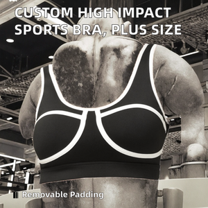 Wholesale Custom Sports Bra Breathable High Support Gym Fitness Women's Activewear Backless Yoga Workout Bra - Product Image 2