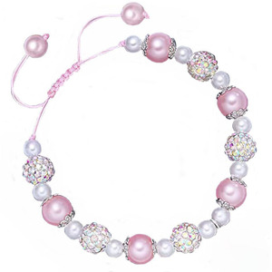 Shiny Full Diamond Pearl Beaded <strong>Bracelet</strong>, Trendy Drill Bead Design, High Texture Elegant Wrist Ornaments for Daily Wear - Product Image 2