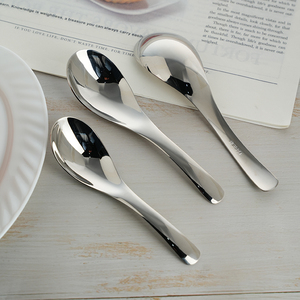 Dày và sâu 304 thìa inox hộ gia đình trẻ em người lớn ăn bé thìa nhỏ Bá Tước Cung Điện phong cách Châu Âu - Product Image 5