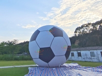 Ballon de football gonflable personnalisé/modèle de ballon de football Big Air Basketball pour événement publicitaire