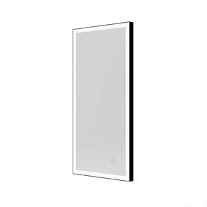 Specchio da <span class=keywords><strong>Bagno</strong></span> con Cornice in Alluminio Dorato, Illuminazione LED e Interruttore Touch, Arte Murale Moderna Fatta a Mano per <span class=keywords><strong>Arredamento</strong></span> Casa - Product Image 6