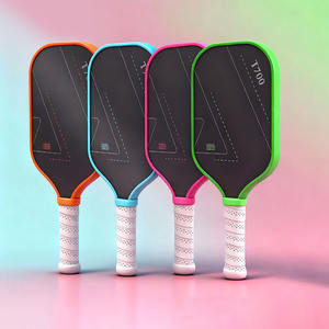 Теннисная ракетка для пиклбола из карбона T700 с индивидуальным логотипом, 16 мм, с широким профилем и защитой краев, прочная, оптовая продажа, OEM, подарок для клубов и лиг - Product Image 1