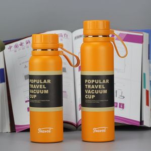 Nuovo <span class=keywords><strong>design</strong></span> da viaggio in silicone manico a doppia parete in acciaio inox bottiglia d'acqua isolata con <span class=keywords><strong>logo</strong></span> personalizzato - Product Image 6