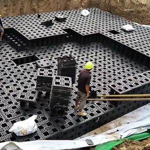 Caisses géo-cellulaires Réservoirs de stockage des eaux pluviales Système de collecte du drainage pluvial des eaux souterraines Réservoir d'atténuation de rétention - Product Image 6