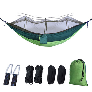 <span class=keywords><strong>Hamac</strong></span> de camping en plein air de haute qualité <span class=keywords><strong>moustiquaire</strong></span> en nylon imperméable pour adultes Construction de corde durable - Product Image 2