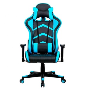 Silla Gamer en Oferta, Silla de Juego Ergonómica <span class=keywords><strong>para</strong></span> Oficina y Computadora con Reposapiés, Color Azul Polonia - Product Image 2