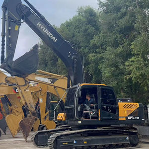 Excavatrice sur chenilles Hyundai 305LC-9T d'occasion à haut rendement, poids opérationnel de 35 tonnes, moteur diesel, travaux de construction lourds, moteur Kawasaki - Product Image 1