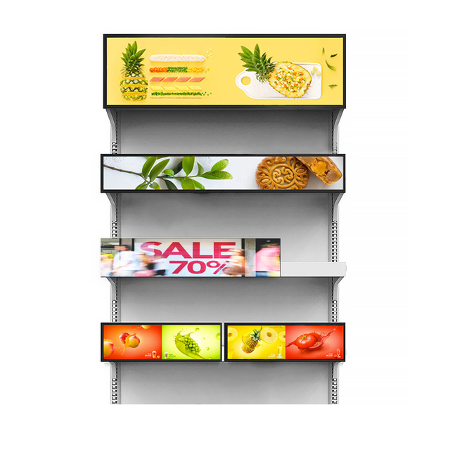 Advertising Digital Shelf Display Player 4k Monitor Stretched Lcd Ultra-Wide Bar LCD Screen for Shelf Edge Digital Signage