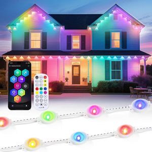 Décorations de Noël en aluminium Rgbw, éclairage LED extérieur, 30 mm, 12 V, IP68, lumières de fête permanentes - Product Image 1