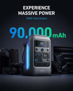 สถานีไฟฟ้าพกพา Anker SOLIX C300 DC ความจุ 288Wh 300W แบตเตอรี่ LiFePO4 พร้อมพอร์ต USB C คู่ 140W สำหรับการตั้งแคมป์กลางแจ้ง - Product Image 4