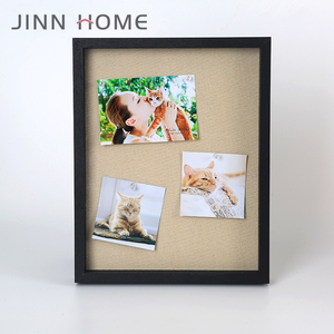 Jinstn-marco <span class=keywords><strong>de</strong></span> fotos <span class=keywords><strong>de</strong></span> lino para el hogar, caja <span class=keywords><strong>de</strong></span> sombra <span class=keywords><strong>con</strong></span> uñas, 11x14, <span class=keywords><strong>de</strong></span> <span class=keywords><strong>madera</strong></span>, color negro - Product Image 6