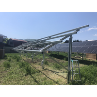 Kit de montage au sol pour panneaux solaires personnalisable, support de module photovoltaïque encadré pour un système de montage sécurisé