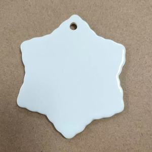 Ornements de Noël en Céramique en Gros, 3 Pouces, Suspendus Décoratifs Blancs pour Cadeau de Fêtes - Product Image 4