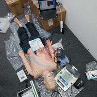 Maniquí de Entrenamiento Médico HC-S001, Simulador de Marcapasos Humano y Desfibrilador Computarizado, Juego Completo